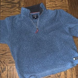 Quarter zip fuzzy sweatshirt